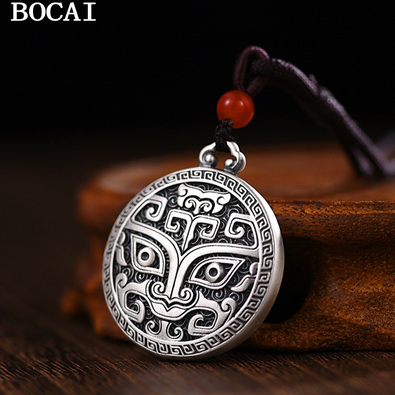 قلادة BOCAI S999 من الفضة للرج - مراجعة Ethnic Fashion Design وسعره
